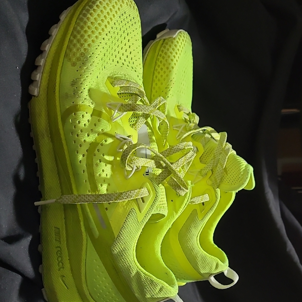 Neon Yellow Women's Athletic Running Shoes